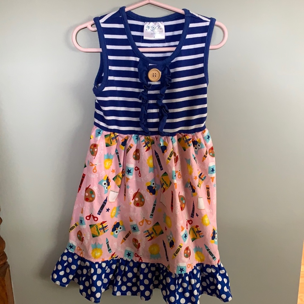 Momi Boutique Toddler Girls School Dress